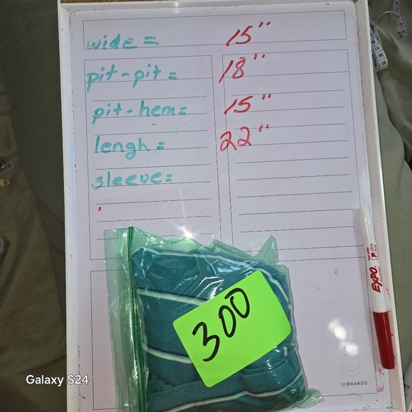 ENERGIE GIRLS TOP 3-BUTTON FRONT COLLAR SHORT SLEEVES TEAL WHITE STRIPE SIZE LG - Picture 10 of 10